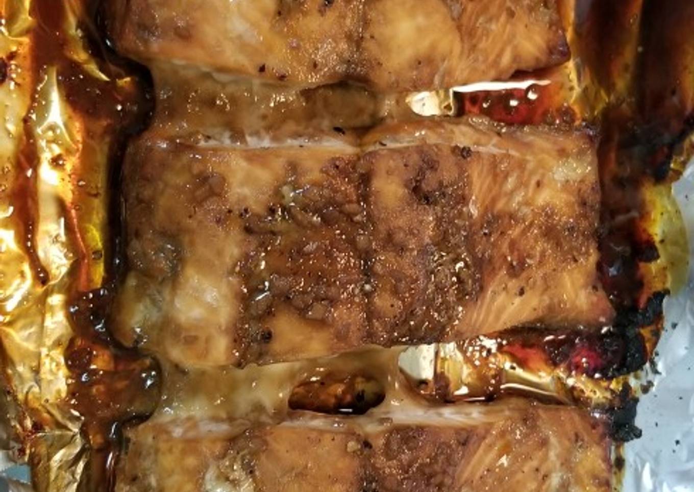 Bourbon Glazed Salmon