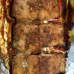 A picture of Bourbon Glazed Salmon.
