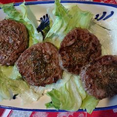 A picture of Oregano Garlic Burgers.