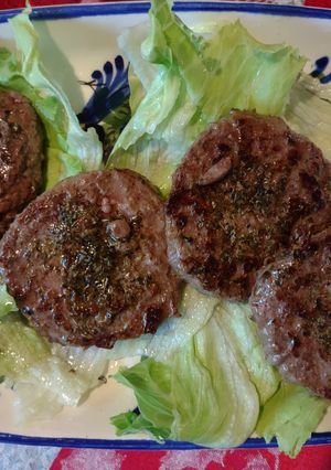 A picture of Oregano Garlic Burgers.