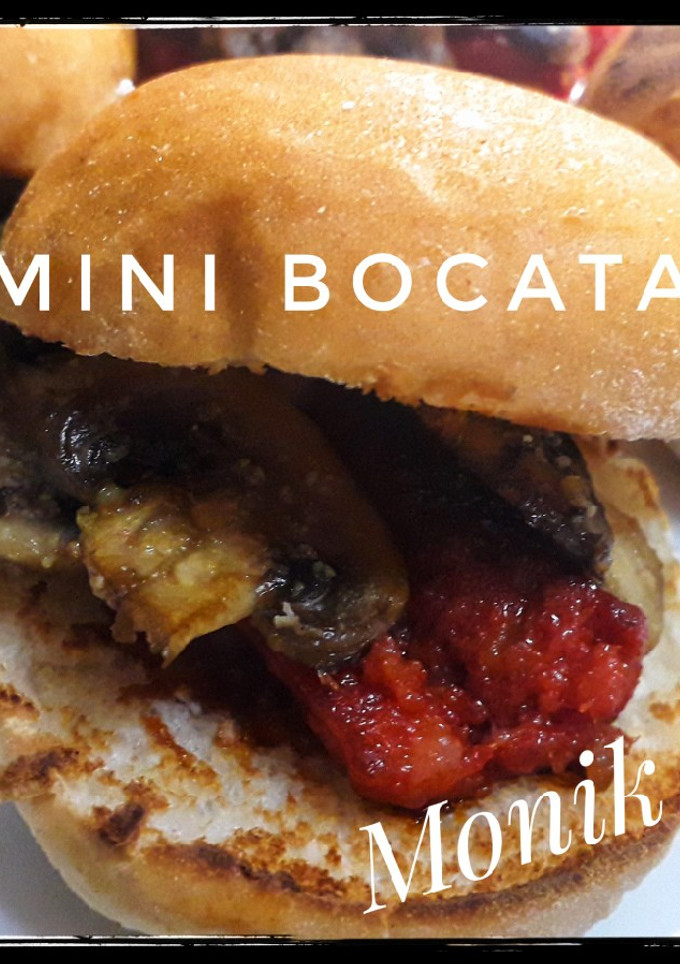 Una foto de Mini bocatas de chistorra y champiñones