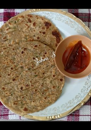A picture of Pyaaz ki Roti.