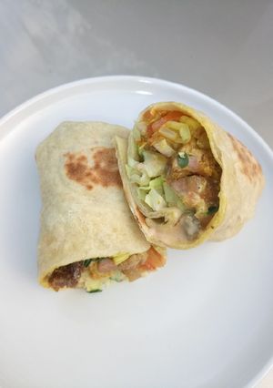 A picture of Beef shawarma.