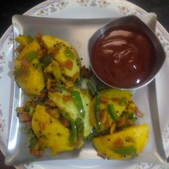 A picture of Fry veggies idli.