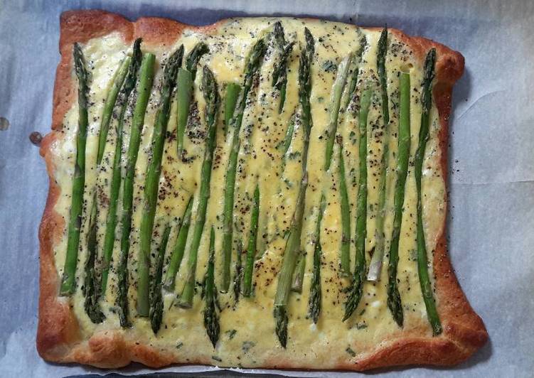 Steps to Make Perfect Spring asparagus tart