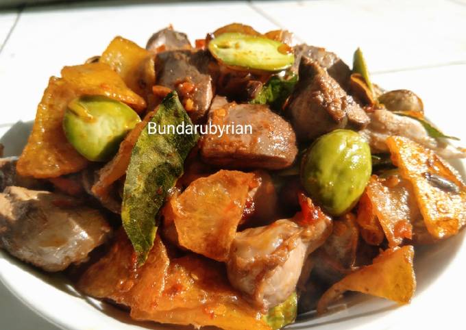 Resep 27.Sambal kentang goreng with ati ampela ayam Anti Gagal