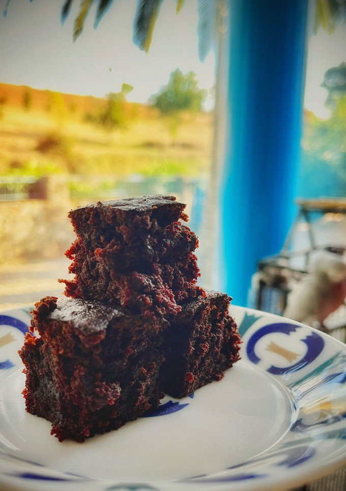 Una foto de Brownie de calabacín (en airfryer)