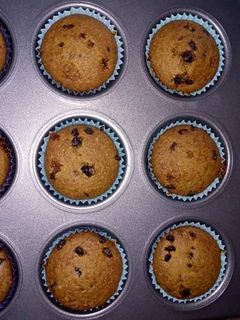 Una foto de Muffins integrales con chips