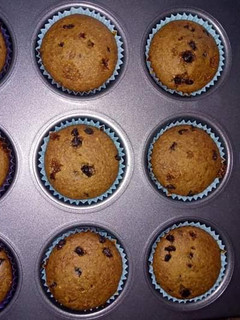 Una foto de Muffins integrales con chips