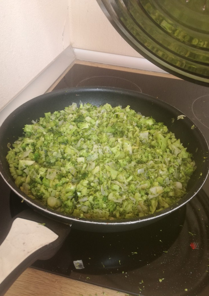 Una foto de Arroz de brócoli con puerro