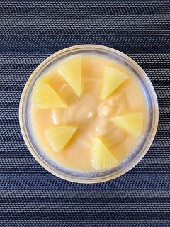 Una foto de Natillas de piña