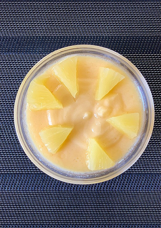 Una foto de Natillas de piña