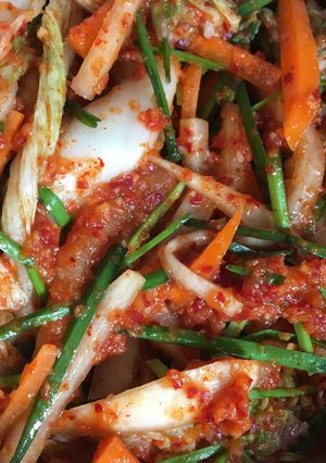 Hình của món Kim Chi Chay.