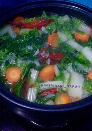 Foto resep Sayur Bening Sawi dan Wortel