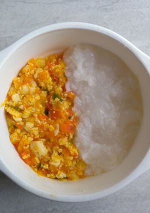 Foto resep Tumis Telur Kabocha (MPASI 9m+)
