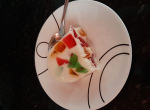 Una foto de Postre de colores