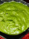 Green garlic leaves chutney (hare lehsun ki chutney)