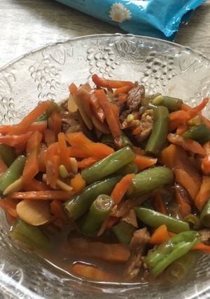 Foto resep Tumis buncis wortel daging