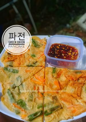 Foto resep 파전 (Pajeon - Green Onion Pancake)