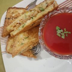 Special potato sandwich🍽 A picture of Special potato sandwich🍽.