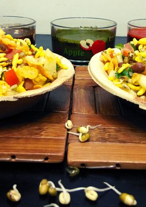 A picture of Healthy moong sprouts chaat.