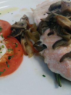 Una foto de Salmón en papillote