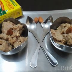 A picture of Atta Sheera with Vanilla flavour.
