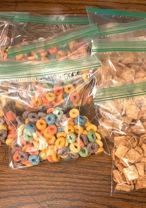 A picture of Cut down on Mountain bowls cerealMeal prep for kids.