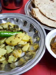 A picture of Aaloo methi ki sabzi.