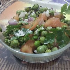 A picture of Matar Chaat.