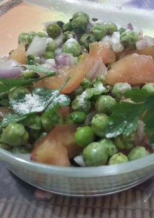 A picture of Matar Chaat.