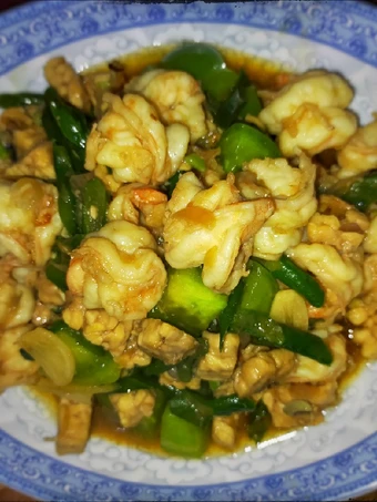 Cara Gampang Membikin Resep Kacang panjang cah udang tempe yang Lezat Sekali Anti Ribet, Bikin Ngiler