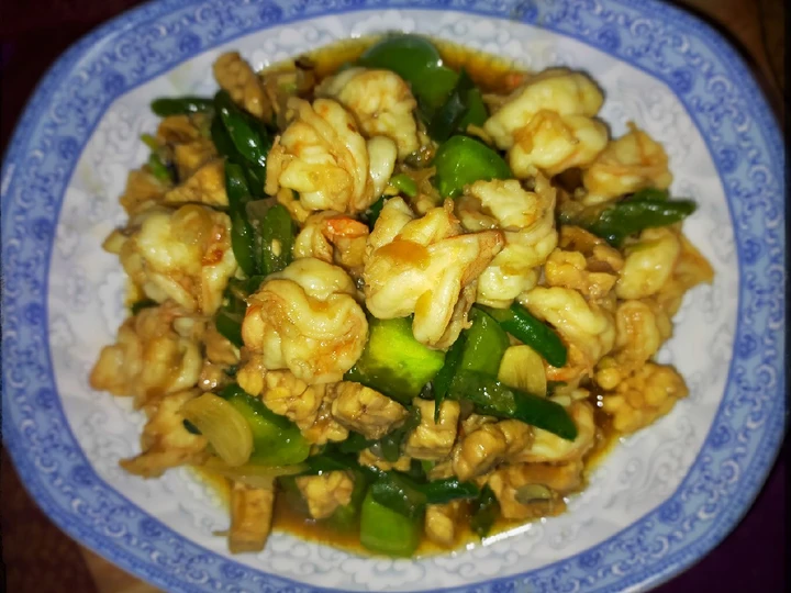 Cara Gampang Membikin Resep Kacang panjang cah udang tempe yang Lezat Sekali Anti Ribet, Bikin Ngiler