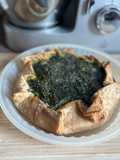 Torta salata con spinaci e semi di chia