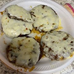 A picture of Honey Cheeseburgers.