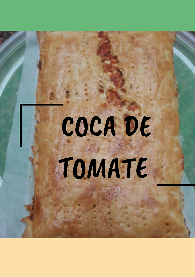 Una foto de Coca de tomate