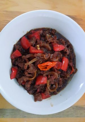 Foto resep Sapi lada hitam simple