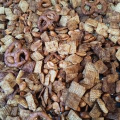 A picture of Gluten Free Chex mix.