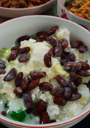Foto resep Es Campur kacang merah simpel