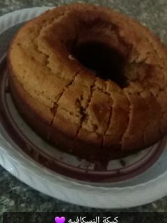 صورة لوصفة كيكة النسكافية