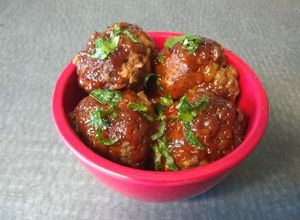 Una foto de Albóndigas barbecue