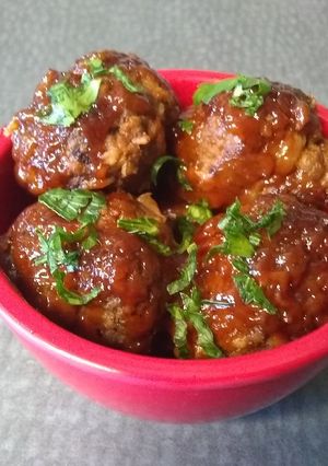 Una foto de Albóndigas barbecue