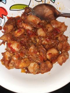 Foto resep Sambal bawang pedas cumi asin