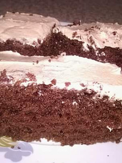 A picture of Chocolate vanilla cake.