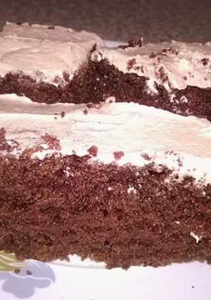 A picture of Chocolate vanilla cake.