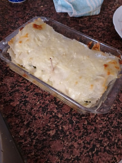 Una foto de Lasaña de espinacas