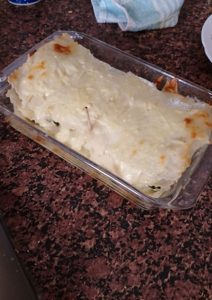 Una foto de Lasaña de espinacas