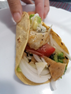 Una foto de 86. Tacos de Heura con frijoles refritos