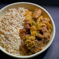 Pork with Bamboo shoots in Nagaland style A picture of Pork with Bamboo shoots in Nagaland style.