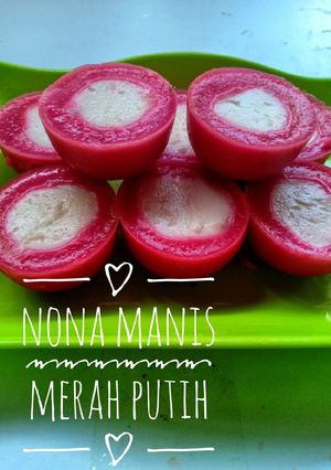 Foto resep Kue nona manis merah putih